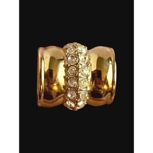 Joan Rivers Signed Interchangeable Rhinestone Tube Slide Necklace Piece